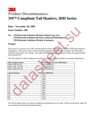 IDH-10PK-PS-TG30 datasheet  